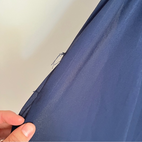 Dress The Population Ella Chiffon Maxi Strapless Dress Women’s Size Large NWT - Picture 8 of 10